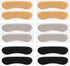 6 Pcs Sandal Strap Cushion Strips, Three Colors Cushioning Insert Pads Self-Adhesive Soft Heel Grips Liner for Loose Shoes Prevent Friction Slipping (Black, Gray, Yellow) -
