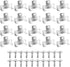 20pcs Recessed Light Clips,304 Stainless Steel Retrofit Downlight Housing C Clips with Self Tapping Screws for 5 to 6 Inch Cans -
