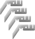 4Pcs 3 Inch Double Crossbar Hanger Backdrop for Pipe and Drape Stand -