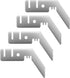 4Pcs 3Inch Double Crossbar Hangers,Heavy Duty Valance Hanger for Pipe and Drape Backdrop Stand -