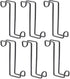 6Pack 8 Inch Tack Hook Heavy Duty Metal Over Rail Hooks Stall for Hanging Horse Bridles Halters and Buckets -