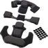 Helmet Padding Memory Foam Pad Protective Mat Kit for ACH MICH Team Wendy FMA EXF Black -