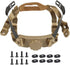 Tactical Helmet Strap Adjustable Chin Inner Suspension System with Bolts and Screws for Fast MICH IBH Airsoft Helmets khaki -