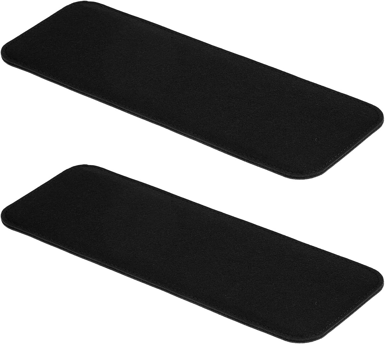 Felt Base Shaper 14x5 Inch, 2Pcs Bag Bottom Pad Purse Liner Board Insert Arc Corner for Handbags Tote Crossbody Backpack, Black Inch
