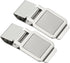 2 Pcs Stainless Steel Money Clip, Metal Slim Wallet Clip for Men Square Holder Minimalist Front Pocket Credit Card Business -