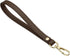 PU Leather Keychain with Metal Key Ring Lock, for Wallet Purse Gold, Brown -