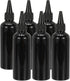 Plastic Applicator Bottle, 6 Pcs 3.4oz(100ml) Leak Proof Refillable Empty Dispenser Container Squeeze Bottle with Twist Top Cap for Hair Ink Liquid Sauces, Black -