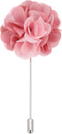 Flower Boutonnieres Pin, Lapel Pin for Men Camellia Wedding Graduation Anniversary Brooch Outfit Accessories Dark Pink/Light Pink -