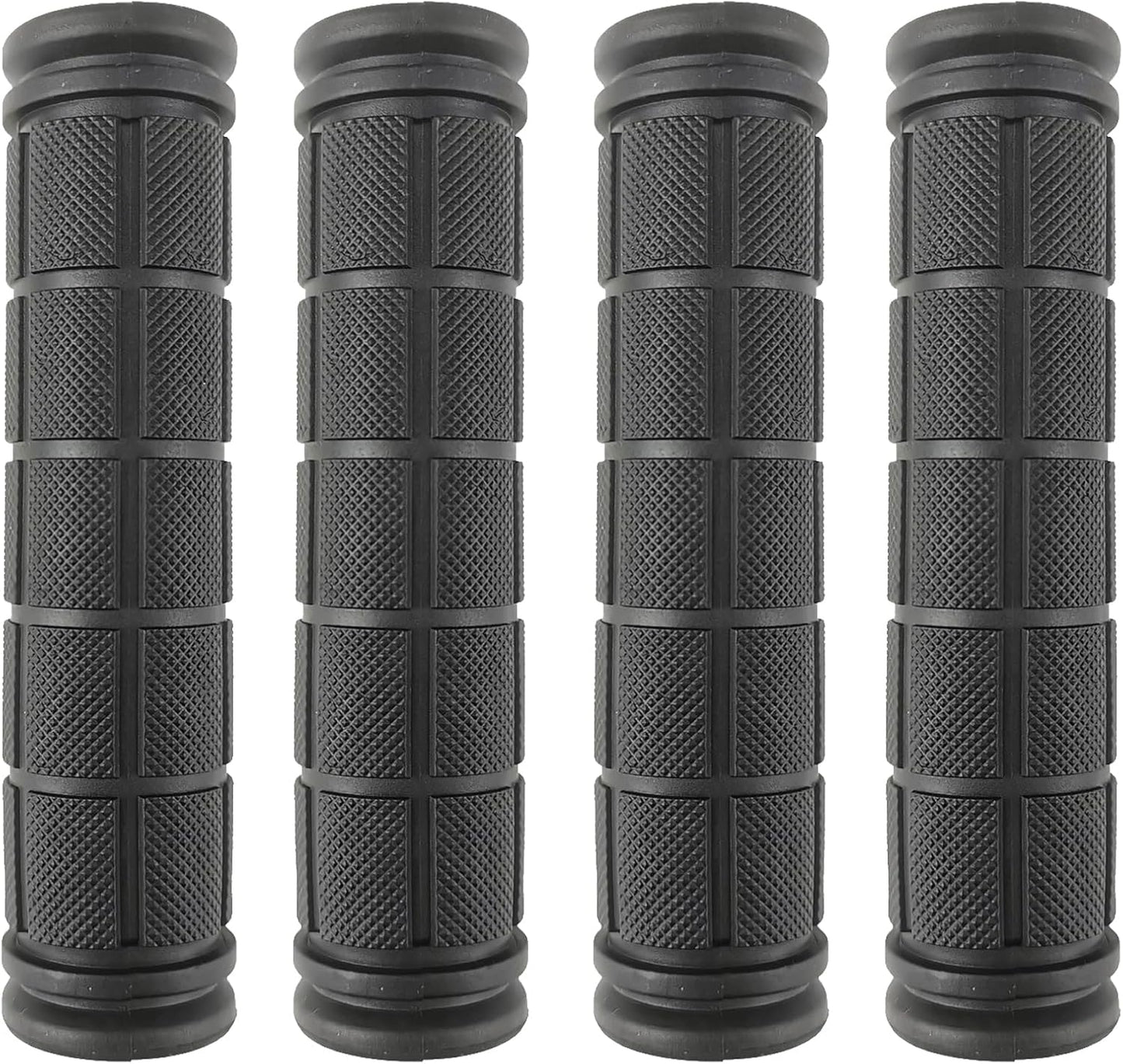 2 Pairs Bicycle Handle Bar Grips Mushroom for BMX/Road Mountain Bikes Black 