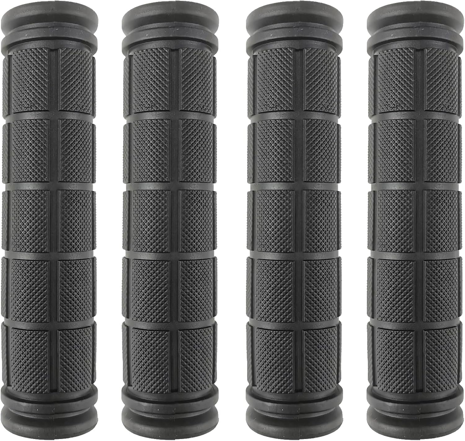 2 Pairs Bicycle Handle Bar Grips Mushroom for BMX/Road Mountain Bikes Black 