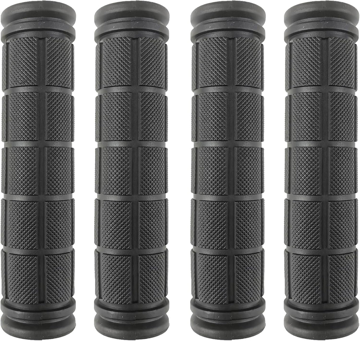 2 Pairs Bicycle Handle Bar Grips Mushroom for BMX/Road Mountain Bikes Black 