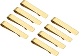 Skinny Tie Clips, Stainless Steel Clips for Men Wedding Gold -