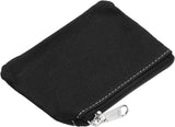 3" x 5" Coin Purse Pouch, Change Purses Small Organizer Bags with Zipper Canvas for Home, Black -