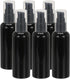 Travel Pump Bottles, 6 Pcs 3.4Oz(100ml) Leak Proof Refillable Empty Dispenser Container Squeeze Bottle with for Shampoo Toiletries Lotion Cream, Black -