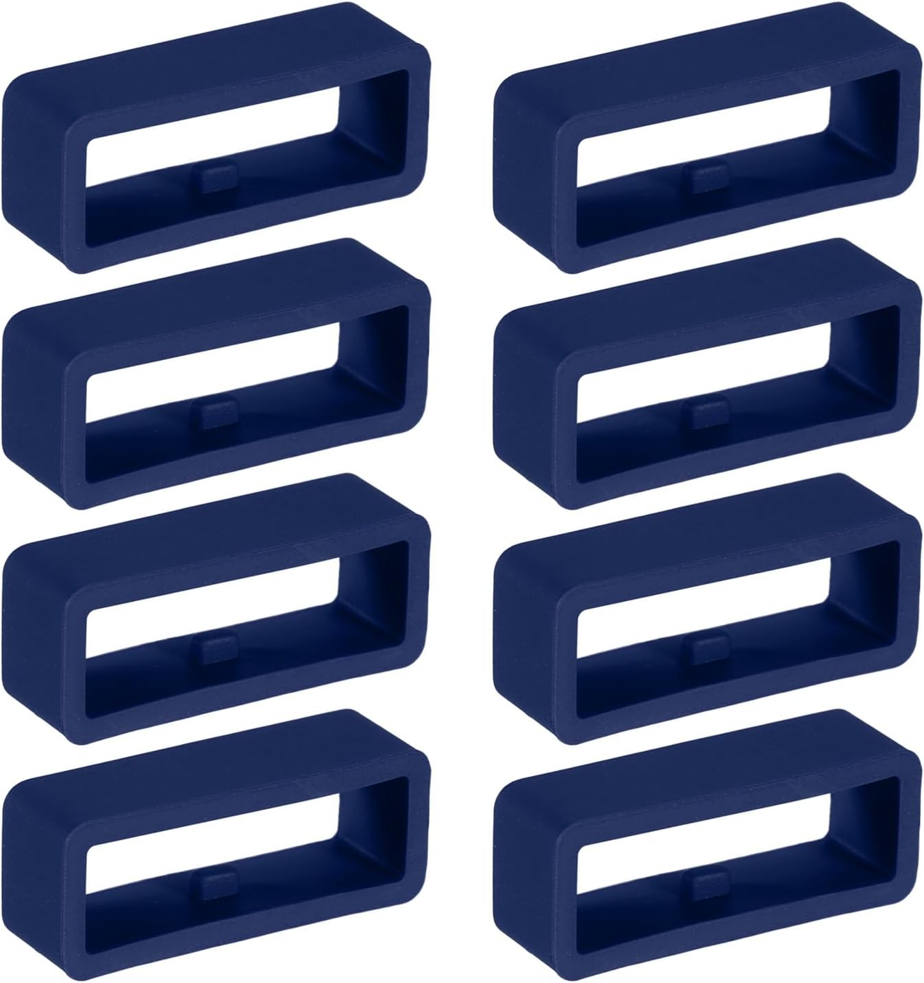Watch Band Holder Loop, Universal Silicone Replacement Strap Keeper Parts for Smart Sport Deep Blue 22mm