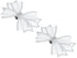 Rhinestone Shoe Clips, 1 Pair Detachable Classic Fashion Sparkling Bow Heels Accessories Decoration for Wedding Bridal Party Daily Wearing White -