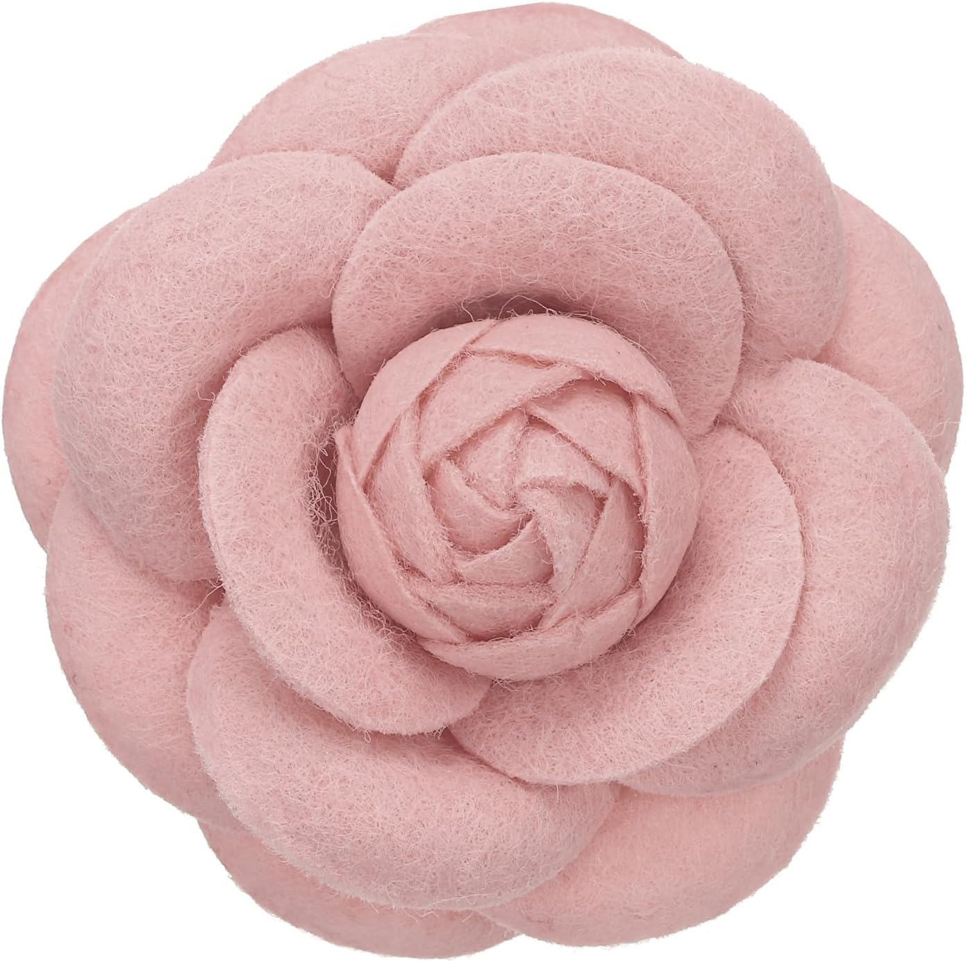 Camellia Flower Brooches, Vintage Fabric Brooches Handmade Floral Pins for Women Hat Dress Shirt Tie Corsage Pink -