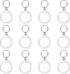 Photo Frame Keyring, Rectangle Acrylic Custom Keychain Personalized DIY Keychains for Souvenir Anniversary Holiday Circle -