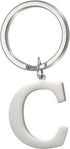 Initial Letter Keychain, DIY Pendant Keyring Bag Backpack Decor A-Z Alphabet Key Ring for Purse Handbag -