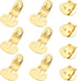 19mm x 31mm Shoe Clips, 10 Pcs Flat Blank Clips Supplies Embellishments for DIY Crafts Decoration Project Shoes Gold