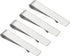 Skinny Tie Clips, Stainless Steel Clips for Men Wedding Business Silver -