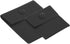 Jewelry Pouch, 2 Pack Soft Velvet Pouches with Snap Button Portable Storage for Rings Necklace Bracelet Earring Watch, Black(3x3, 4x4) Black -