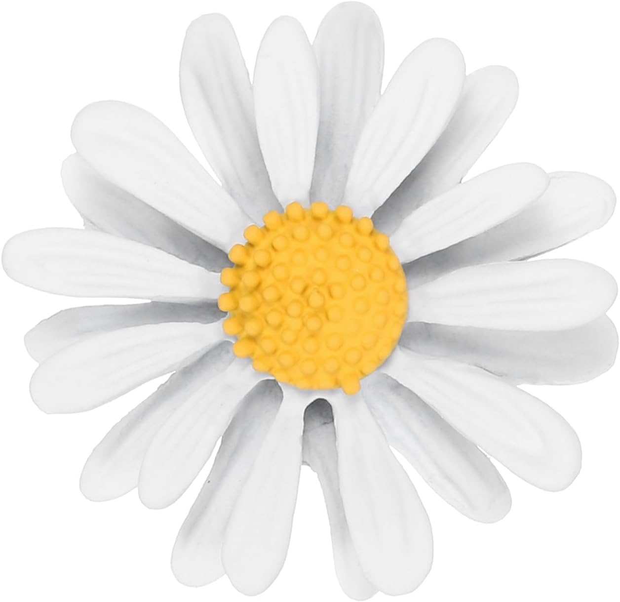 Daisy Pin, Flower Women Brooch Lapel Pins Sunflower Suit Pin for Shirt Hat Cardigan Sweater Decorate Tie Tacks Back Clutch Jewelry Gifts White -