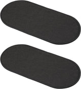 Felt Base Shaper 10x5 Inch, 2 Pcs Bag Bottom Pad Purse Liner Board Insert Oval for Handbags Tote Crossbody Backpack, Black Inch
