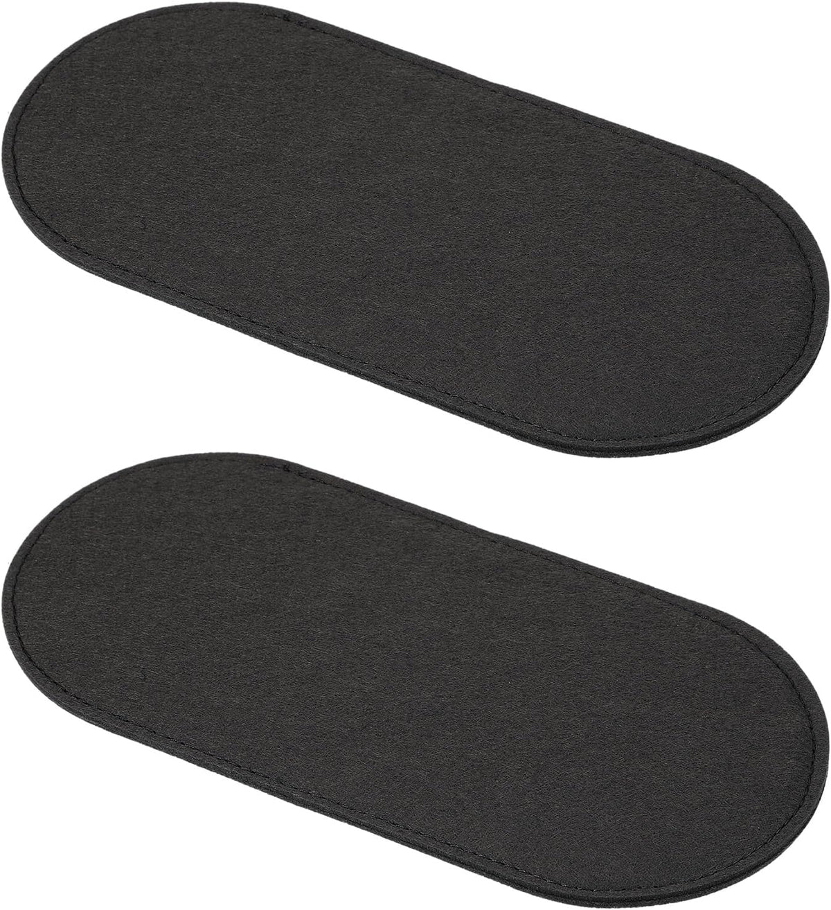Felt Base Shaper 10x5 Inch, 2 Pcs Bag Bottom Pad Purse Liner Board Insert Oval for Handbags Tote Crossbody Backpack, Black Inch