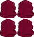 Winter Neck Warmer, Drawstring Warm Face Scarf Covering Windproof Gaiter for Men Women Wine Red -