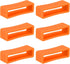 Watch Band Holder Loop, Silicone Replacement Fastener Rings Strap Keeper Orange 26mm