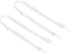 125cm x 2cm Replacement Shoulder Strap, 2 Pack Adjustable Swivel Clips Hook Buckle Slide Crossbody Bag Belt for Water Bottle Carrier Sling Bag, White -