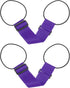 Luggage Straps Bag Bungee, 2 Pcs Suitcase Adjustable Belt for Add a Easy to Travel Elastic Strap Handle Handbag Backpack, Purple -