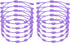 10 Pcs Adjustable Cord Bracelet String, 7 Knot Good Luck Handmade Braided String Protection for Women DIY Wrist Jewelry Making, 13-26cm Long Light Purple -