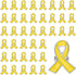 Ribbon Pins, Awareness Pins with Secure Clutch Back Enamel Lapel Brooch for Public Charity Support Fundraiser Events Yellow -