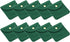 8x8cm Jewelry Pouches with Snap Button, 10 Pack Velvet Portable Soft Storage for Necklace Bracelet Earring Watch Rings Brooch, Dark Green