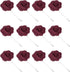 Flower Boutonnieres Pin, Handmade Camellia Lapel Pin for Men Women Suit Wedding Graduation Anniversary Brooch Outfit Accessories Burgundy -