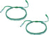 2pcs Handmade Braided String Bracelets for Couple, Adjustable Rope Matching Tibetan Lucky Protection Wristbands Lake Blue Green -