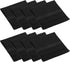 10x10cm Jewelry Pouches with Band, 8 Pack Microfiber Portable Soft Storage Bags Packaging for Necklace Bracelet Earring Watch Rings Brooch, Black -