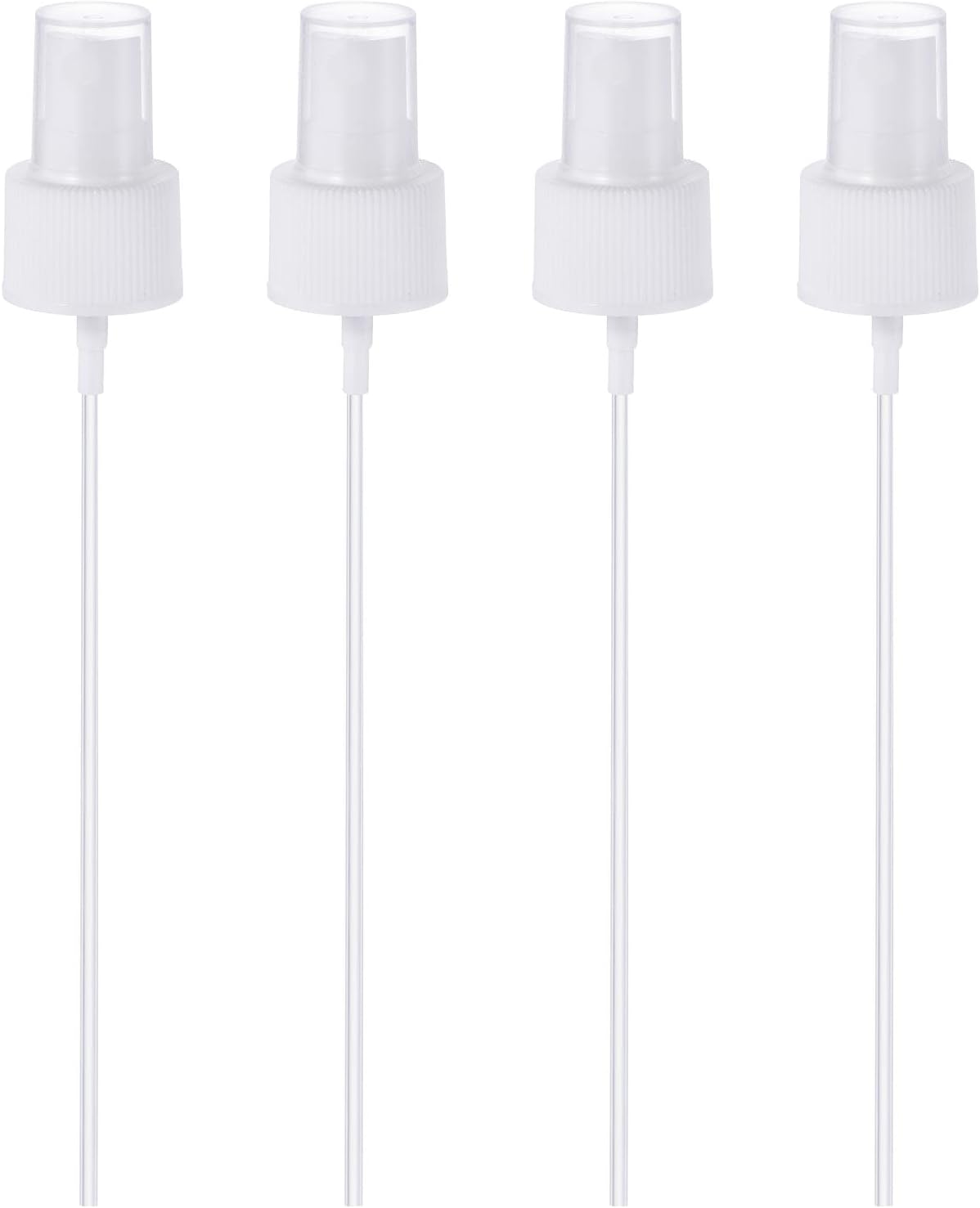 Spray Bottle Top, 4 Pack Sprayer Replacement Pump Plastic for Essential Oil Bottles, White -