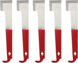 5 Pack Steel Beekeeping Hive Tool J Hook Scraper Bee Frame Lifter and Equipment for Beekeepers 