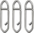 Fishing Speed Clips Power Quick for Lures Change Stainless Steel Lure Snaps Saltwater Freshwater Crankbait Tackle XS-25LB-0.5" 20 Pack