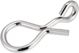 50 Pack Fly Fishing Snap 3 Sizes Stainless Steel Quick Change Lure Clip for Flies, Trout - XS(0.2")-50