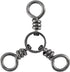50 Pack 3 Way Swivel Fishing Tackle 30-220Lb Catfish Swivels Three Rigs Freshwater Saltwater - 