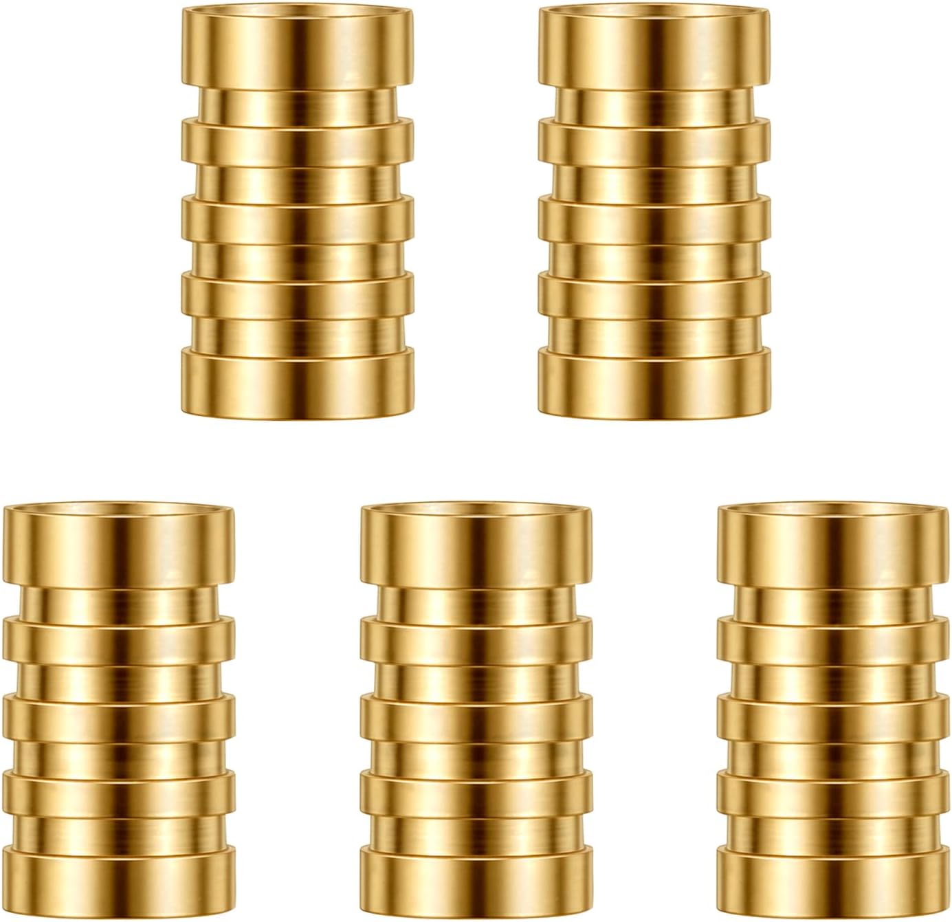 Brass Lure Bodies for Spinner Making, Making Supplies Parts Acessories in-line Spinnerbaits Freshwater Fishing Weights 30pcs Cylindrical/0.2*0.35" -