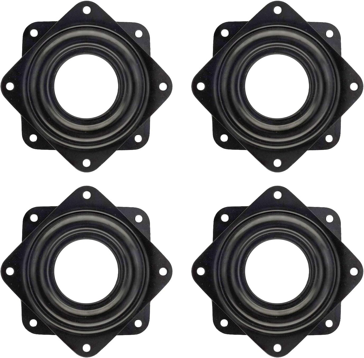 4 Pack 2.8 Inches Lazy Susan Turntable, 5/16 Inch Thick & 100 LB Capacity,Black 