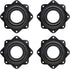 4 Pack 2.8 Inches Lazy Susan Turntable, 5/16 Inch Thick & 100 LB Capacity,Black 