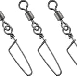 30 Pack Barrel Snap Swivels, Swivels Fishing Tackle Crane Rolling Coast Lock Lure Leader Line Connector Fresh&Saltwater - #4/0-198LB-30