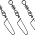30 Pack Barrel Snap Swivels, Swivels Fishing Tackle Crane Rolling Coast Lock Lure Leader Line Connector Fresh&Saltwater - 