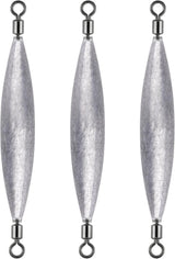 20 Pack Inline Trolling Weights with Double Barrel Swivels (1/16oz-3/4oz), Lead Egg Sinkers for Salmon Trout Walleye Freshwater Saltwater Fishing - 1/2oz-20